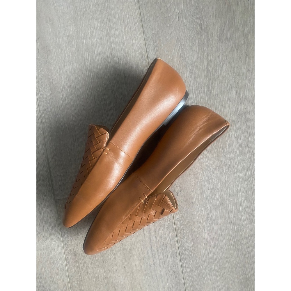 Banana Republic Woven Leather Soft Loafer Caramel Size 9.5‎ NEW - Picture 4 of 8